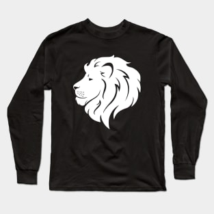 white lion head Long Sleeve T-Shirt